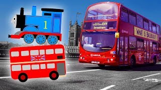 Wheels On The bus London city rhyme  nursery rhyme  baby songs  kids by Thomas the Train [upl. by Stimson]