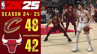 CLEVELAND CAVALIERS vs CHICAGO BULLS  SEASON 20242025  NBA 2K 25 [upl. by Unity]