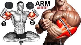 FULL ARMS WORKOUT  Biceps and Triceps Workout  Maniac Muscle [upl. by Gabrielson]