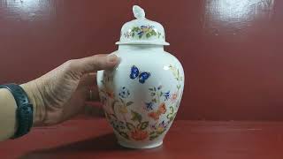 Aynsley China Cottage Garden 875inch Lidded Ginger Jar [upl. by Elokyn]