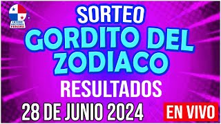 🔰🔰 EN VIVO SORTEO GORDITO DEL ZODIACO  28 de JUNIO de 2024  Lotería Nacional de Panamá [upl. by Robinson753]