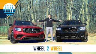 WHEEL 2 WHEEL  MercedesAMG GLC63 vs BMW X3M Competition  Lets Settle This [upl. by Jordan]