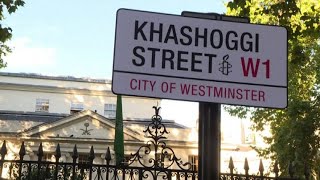 Amnesty quotintitolaquot strada di Londra al giornalista Khasghoggi [upl. by Mafalda]