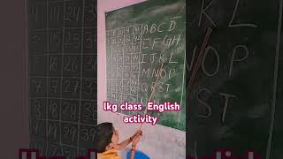 Lkg class English activity reels reelsmusic abcsong abc youtubeshorts [upl. by Aria]