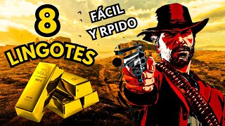 Como conseguir 8 LINGOTES de ORO en RED DEAD REDEMPTION 2 FÁCIL Y RÁPIDO [upl. by Astraea71]