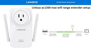 linksys ac1200 max wifi range extender setup [upl. by Christoffer705]