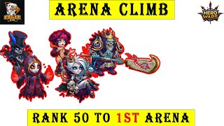 Iris Eternity Team Rank 50 to 1st Arena Climb  Hero Wars Mobile [upl. by Idnod]