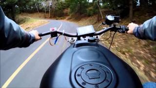 Electric Motorcycle Conversion Part 9 First Ride [upl. by Carlick]