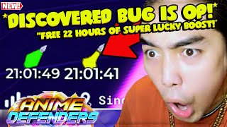 Anime Defenders 03  SECRET BUG REVEAL  NEVER PA NAPA PATCH quotFREE 21 HOURS OF SUPER LUCKYquot🍀 [upl. by Beverie824]