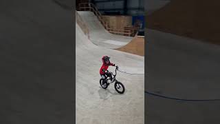 Rampworld Cardiff is awesome 🤘🏽 BMX SkatePark 4YearsOld Biking [upl. by Lebisor]