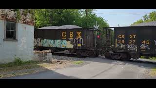 B45814departing Clearbrook va for Brunswick md with stone loads for chaney md [upl. by Earle]