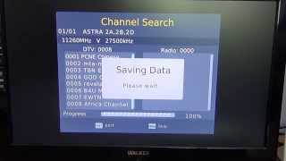 Triax HDS110 HD Satellite Receiver  Manually Tune in Satellite Channel [upl. by Verene135]