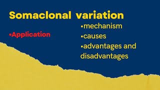 Somaclonal variationCauses of somaclonal variation  application of somaclonal variation [upl. by Azalea]