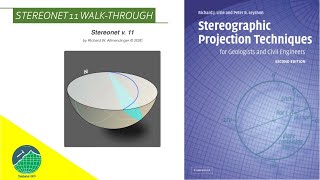 Tutorial Stereonet 11 Walkthrough  Download Stereographic Projection Book For Geologist [upl. by Herzberg]