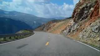 The Beartooth Highway Descending Toward Red Lodge Montana August 11 2012 [upl. by Eeniffar]