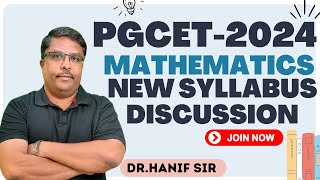 PGCET MCA2024  Mathematics  Syllabus Discussion [upl. by Afira]