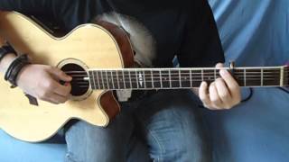 Air  Playground Love Fingerpicking Guitar Cover Tab  Lesson [upl. by Esiole]