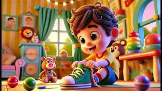 Uno Dos Abróchate el Zapato 👟🎶  Canción Infantil Divertida y Educativa  Rima Clásica para Niños [upl. by Ayar251]