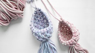 Gniazdo Makrama Kwietnik Kokon tutorial  How to make macrame nest [upl. by Ertemed]