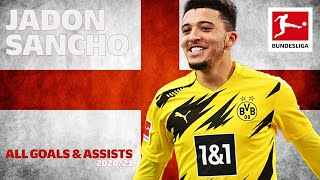 Jadon Sancho  All Goals and Assists 202021 [upl. by Repard]