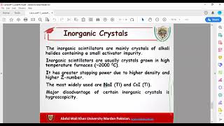 Scintillator and Scintillation  New Radiation Lecture 02  radiationphysics 2022 [upl. by Tiphany]