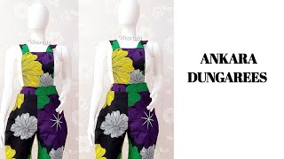 How to Make a DIY Dungarees Playsuit Jumpsuit [upl. by Allenod]