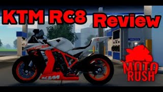 Reviewing the KTM RC8 on MotoRush [upl. by Eirffej486]