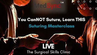 Cant Suture Start With These 3 ESSENTIAL sutures LIVE [upl. by Reppiks]