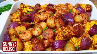 These Shrimp Boil Will Change Your Life  Perfect Oven Shrimp Boil [upl. by Roxy90]