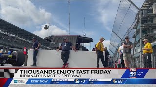 Fast Friday revs up fan excitement as the Indy 500 approaches [upl. by Martell]