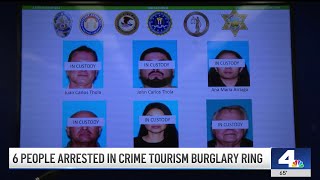 Six people arrested in crime tourism burglary ring [upl. by Chladek150]