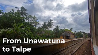 Unawatuna to Talpe Full Train Journey in Sri Lanka Railways [upl. by Tori923]