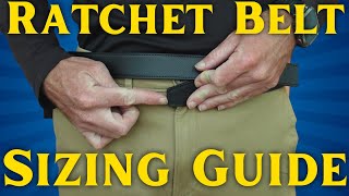 How to Size a Ratchet Belt CLEAR INSTRUCTIONS on How to Use this Belt [upl. by Bautram557]