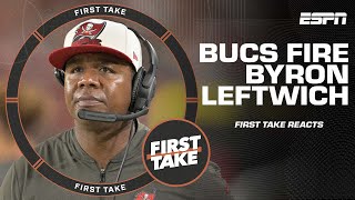 The Bucs fire offensive coordinator Byron Leftwich  First Take [upl. by Ardel]