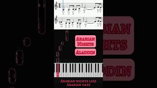 Aladdin  Arabian Nights Piano Cover Aladdin Disney ArabianNights PianoShorts BruceAdler Cover [upl. by Arelus]