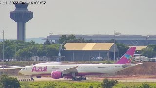 CHEGA EM VIRACOPOS O NOVÍSSIMO GIGANTE ROSA DA AZUL  AIRBUS A330NEO PRANV [upl. by Ahsieket]