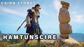 How to do stack CAIRN stones at Heald Tor in HAMTUNSCIRE ► Assassins Creed Valhalla [upl. by Aden]