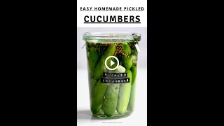 Easy Pickled Cucumbers [upl. by Kimbra]