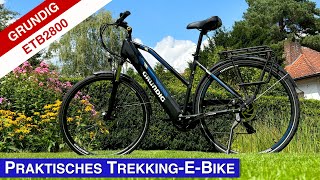 Praktisches TrekkingEBike mit pfiffigen Details  Grundig ETB2800  Einfache Montage [upl. by Kneeland]