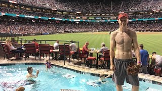 Checking out the swimming pool at Chase Field [upl. by Nuri]