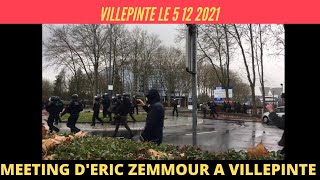 Meeting de Zemmour à Villepinte déjà une trentaine dinterpellations le 5 12 2021 [upl. by Izmar]