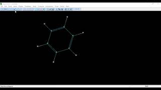 Drawing a molecule using HyperChem [upl. by Llessur]