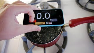 iPhone 5C Survives Boiling Hot Water Test [upl. by Nilok]