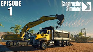 CONSTRUCTION SIMULATOR 2022 PS5  Episode 1 LETS GET STARTED [upl. by Eskil]