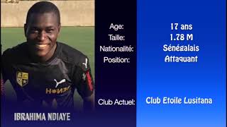 Ibrahima Ndiaye StrikerWinger Senegalese 19 [upl. by Kciredes]