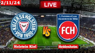 Heidenheim Vs Holstein Kiel  Bundesliga  FIFA Live Match Score Today [upl. by Arvad]