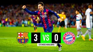 Barcelona x Bayern Munich  30  Extended Highlights amp Goals  UCL 2015 [upl. by Enylekcaj648]