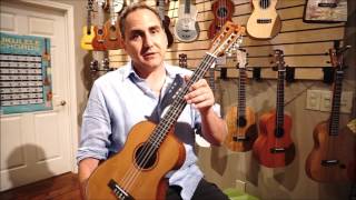 Kala KAABP8CTG Solid Cedar Acacia 8 String Baritone Ukulele Demo by UKE Republic [upl. by Nivag]