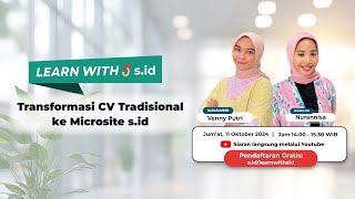 LWS Transformasi CV Tradisional Ke Microsite Sid [upl. by Enaitsirk]