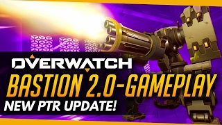 Overwatch  BASTION 20 GAMEPLAY  NEW PTR PATCH [upl. by Cirnek]